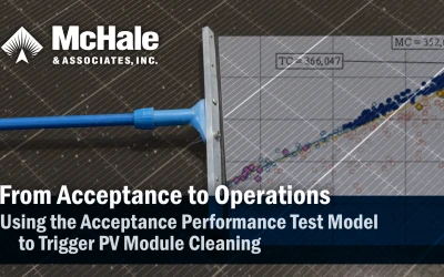 From Acceptance to Operations: Using the Acceptance Performance Test Model to Trigger PV Module Cleaning